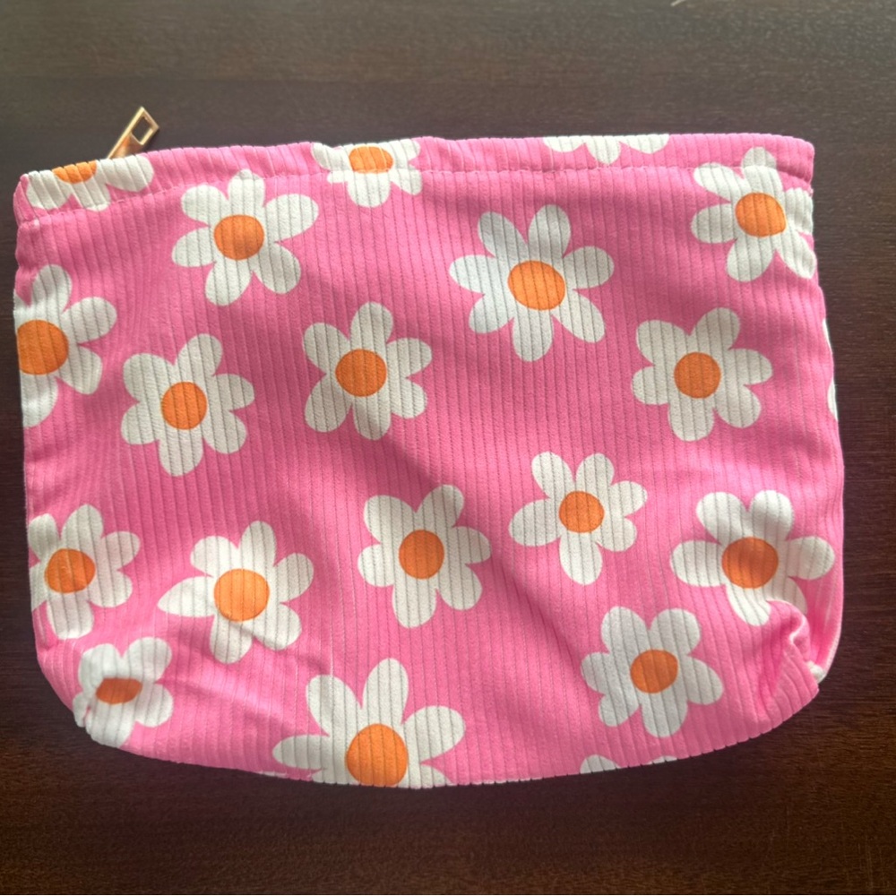 Pink Floral Pouch